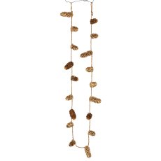 Zapfengirlande, 180cm, gold