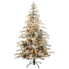 Nordmann fir SNOWY, 180cm, snowed, 943 tips, 250 LED, flame retardant