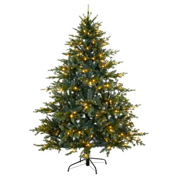 Blaufichte RESI, 150cm, 1338 Tips, 180 LED, outdoor Stecker, schwer entflammbar