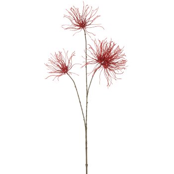 Distelzweig x3, 97cm, rot