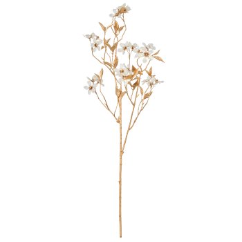 Blütenzweig, 71cm, weiß