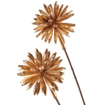 Thistle branch, 51cm, gold