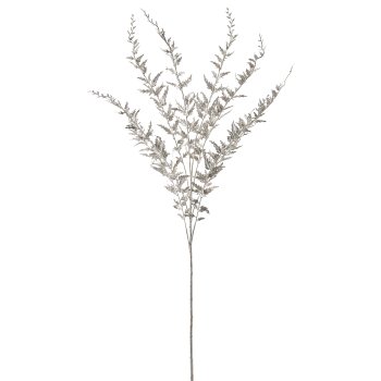Fern branch, 95cm, silver