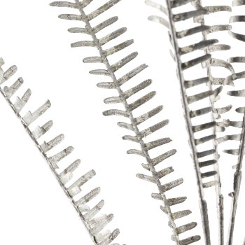 Fern branch, 89cm, silver
