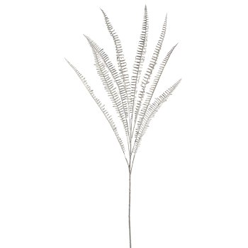Fern branch, 89cm, silver