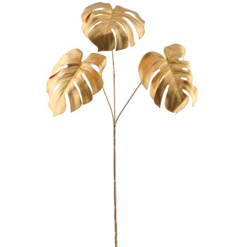 Philoblattzweig x3, 71cm, gold