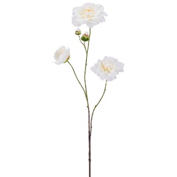 Rose x3, 92cm, white