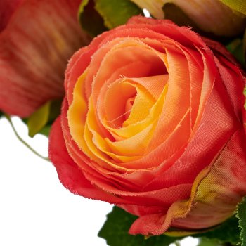 Rose bunch x12, 35cm, yellow