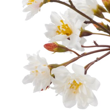 Cherry blossom branch, 92cm, white