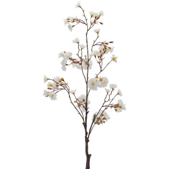 Cherry blossom branch, 92cm, white
