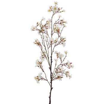 Cherry blossom branch, 110cm, white
