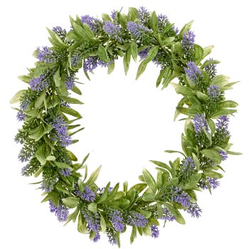 Lavender wreath, 35x35x6cm, lilac