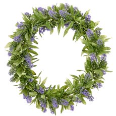 Lavender wreath, 35x35x6cm, lilac