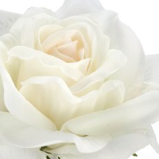 Rose x1, 69cm, white, Real Touch
