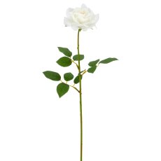 Rose x1, 69cm, weiß, Real Touch