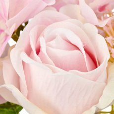 Rosen-Hortensien-Mix Bund, 30cm, rosa