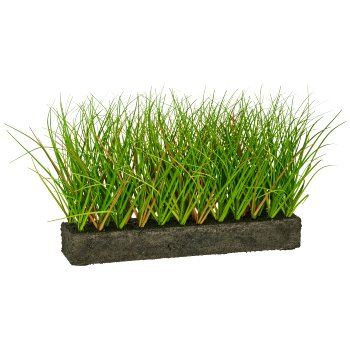Gras, länglich, 30x5,5x20cm, grün