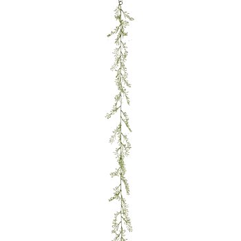 Limoniumgirlande, 194cm, weiß