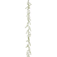Limonium garland, 194cm, white