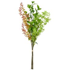 Mixstrauß mit Phytolacca x3, 52cm, grün