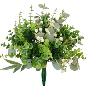 Eucalyptus mix bush, 37cm, grey