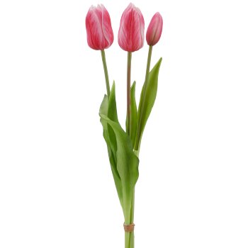 Tulip bunch x3, 41cm, pink