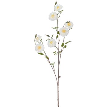 Rose x3, 89cm, weiß