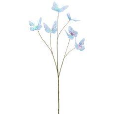Schmetterlingszweig x6, 76cm, blau