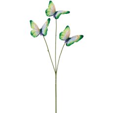 Schmetterlingszweig x3, 58cm, grün