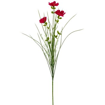 Graszweig mit Cosmea, 71cm, pink