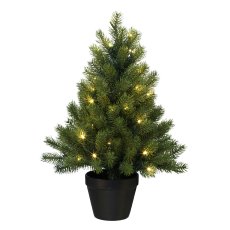 Fir Tree In Pot with 50 Lights, 60cm with Battery