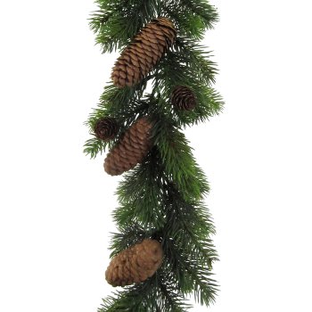 Spruce garland with cone, 180cm