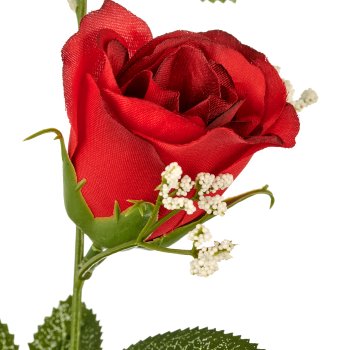 Rosen-Mix-Girlande, 180cm, rot