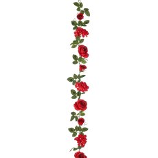 Rosen-Mix-Girlande, 180cm, rot