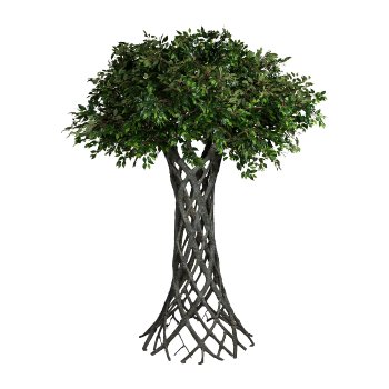 Ficus Baum, 320cm, grün, 23562 Kunststoffblätter, (l.d.p.)