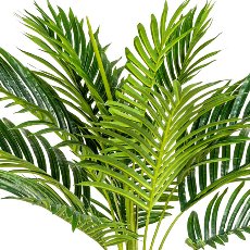 Kentiapalme, ca 100cm grün, Kunststoff, im Topf 14x14cm schwarz, 12 Wedel