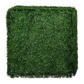 Boxwood hedge, ca 75x25x75cm, plastic, green, UV-resistant,