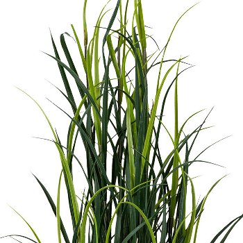 Plastic grass, approx. 120cm, green, in plastic pot 20x17cm,