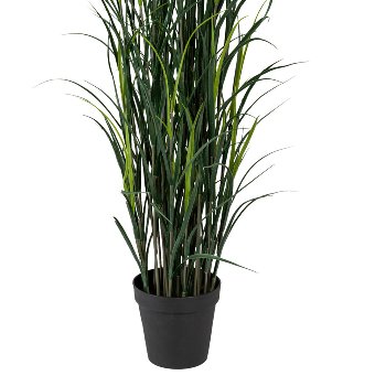 Plastic grass, approx. 150cm, green, in plastic pot 21.5x19cm