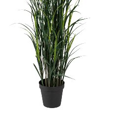 Plastic grass, approx. 150cm, green, in plastic pot 21.5x19cm