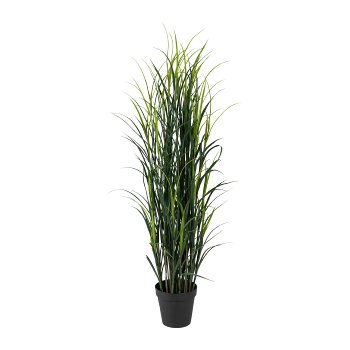 Plastic grass, approx. 150cm, green, in plastic pot 21.5x19cm