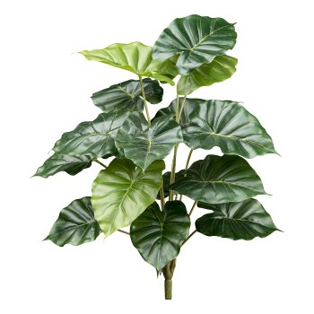 Philodendron, 18 Blätter grün, ca 50cm Kunststoff