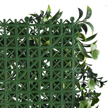 Plastic leaf mat 100x100cm, green, UV-resistant, flame retardant