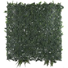 Premium plastic leaf mat 100x100cm, green, UV-resistant, flame retardant