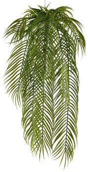 Palm leaf hanger x9, approx. 80cm plastic, green