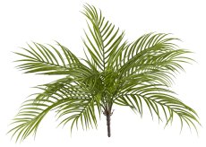 Palm leaf bush x10, approx. 48cm plastic, green