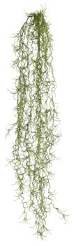Tillandsia hanging branch x6, 80cm plastic, dark green
