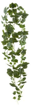 Vine leaf hanger x3, 145cm, green