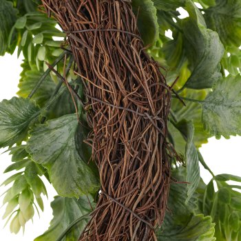 Hop wreath, Ø36x8cm, green, on Mühlenbeckia