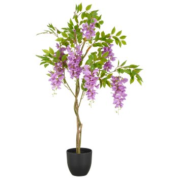Wisteria x9, ca. 100cm, lila, im Kunststofftopf 16x15cm mit Erde